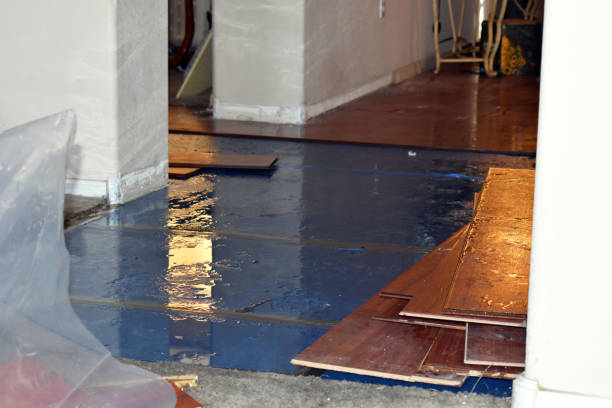 Professional Burst Pipe Cleanup technician working in Old Bridge, NJ